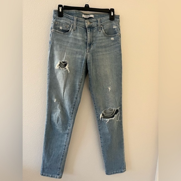 Joe’s Boyfriend Slim Ankle Distressed Jeans 24 - Picture 1 of 7